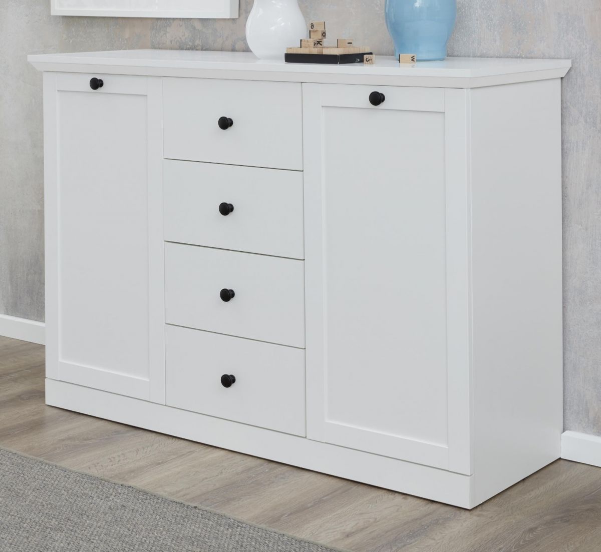 Sideboard Baxter in weiß Kommode 119 cm