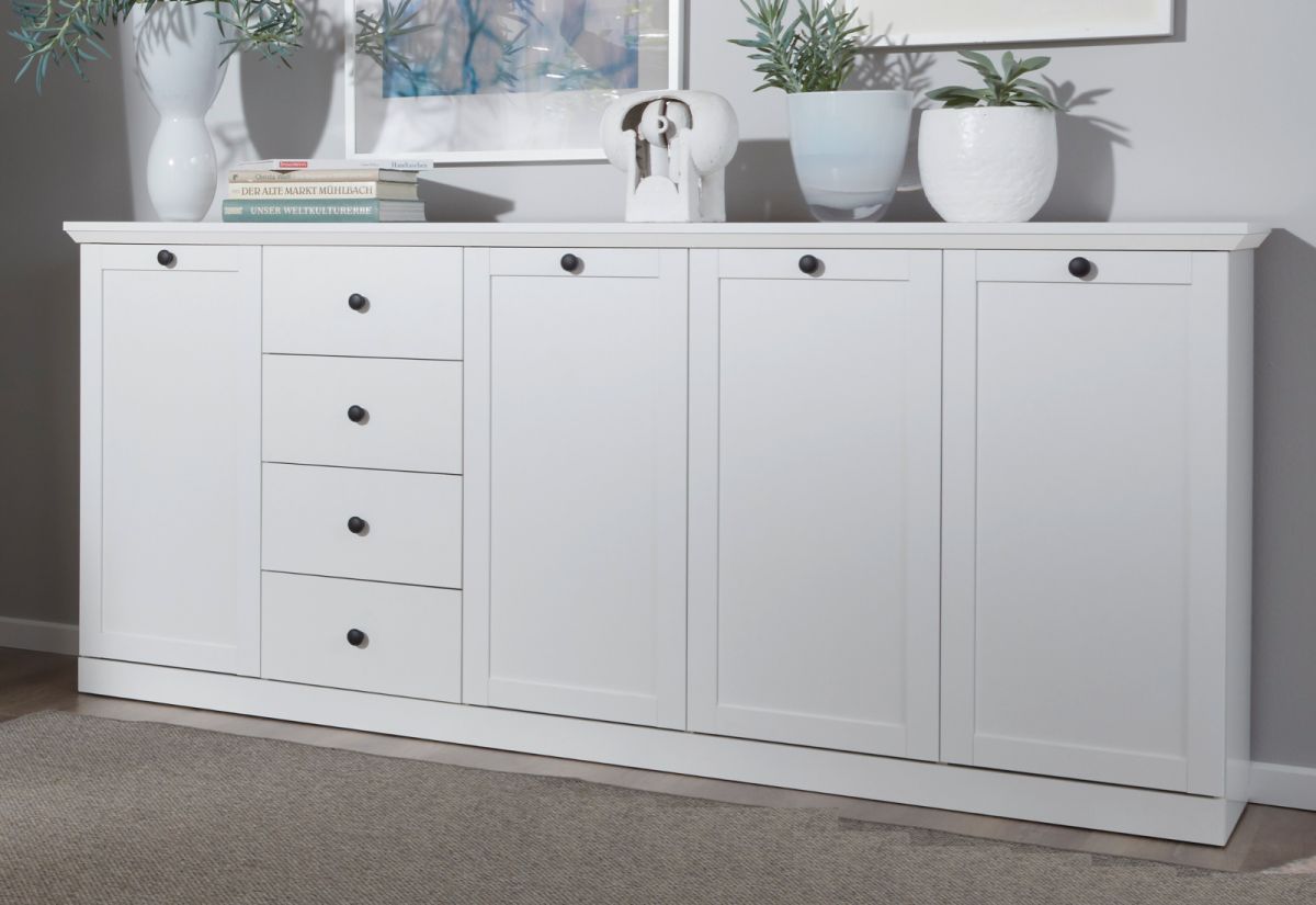 Sideboard Baxter in weiß Kommode Landhaus 195 cm