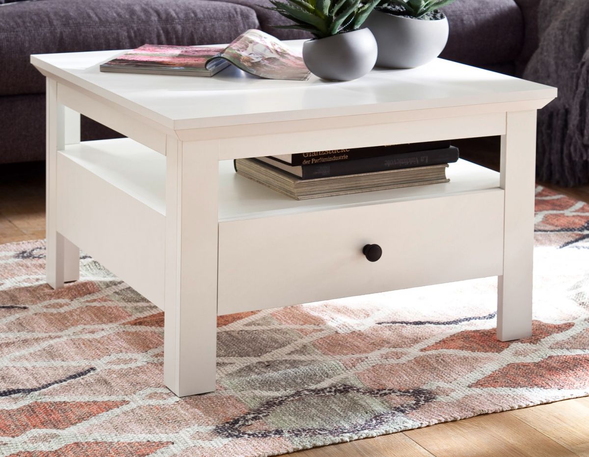 Couchtisch Baxter in weiß 70 cm