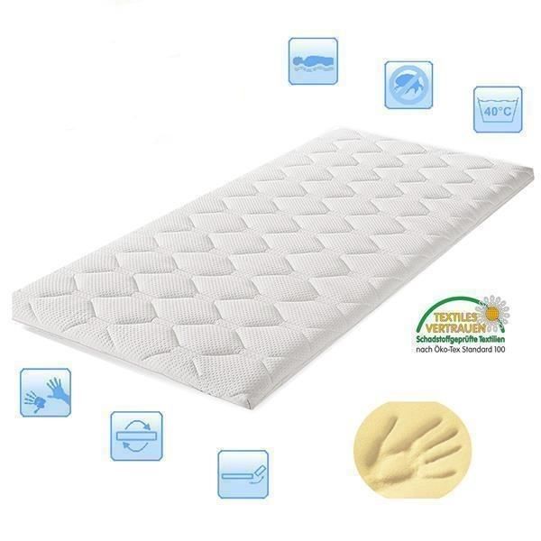 Topper Visco Schaum Basic Pik 160 x 200 cm Kernhöhe 6 cm