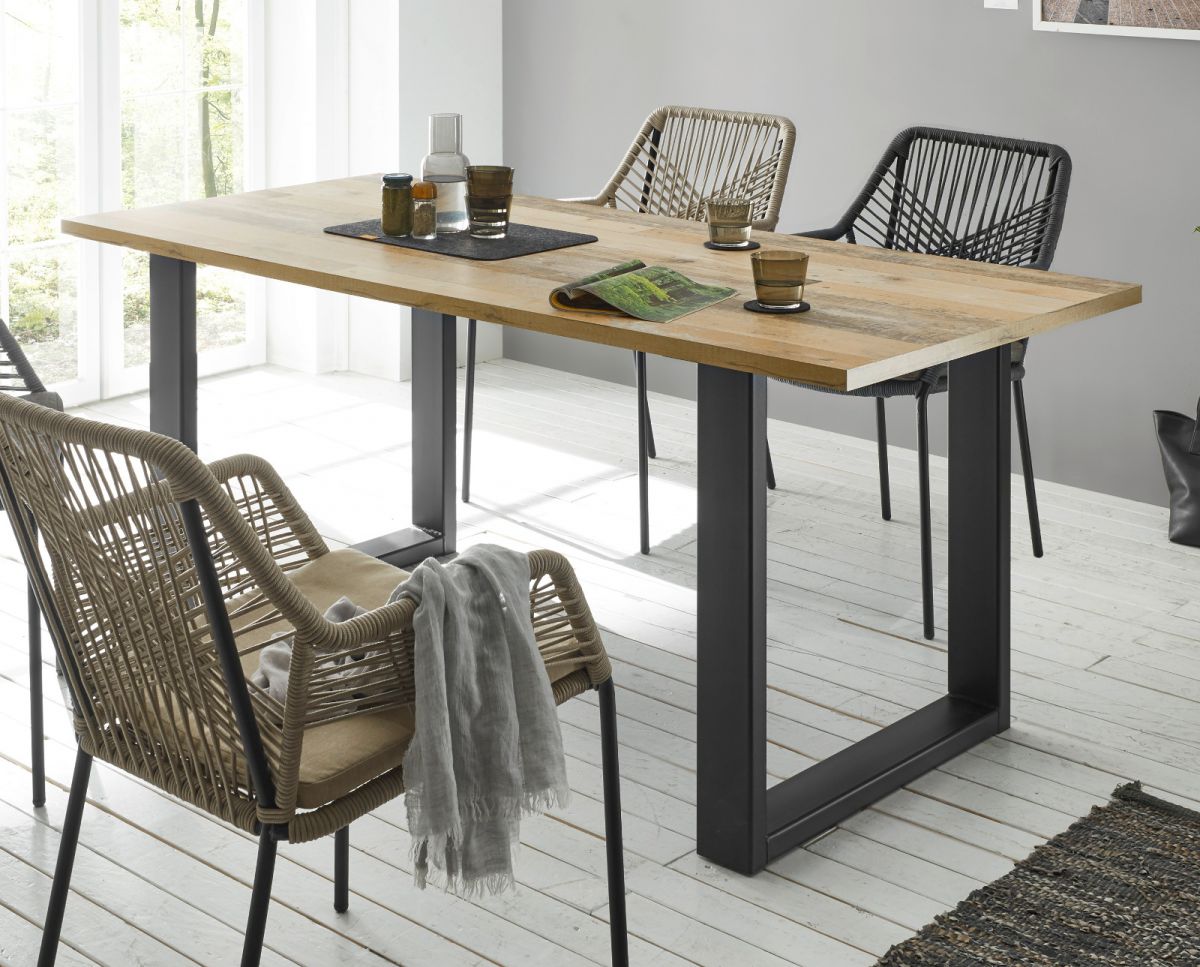 Esstisch Stove in Used Wood hell 180 x 80 cm