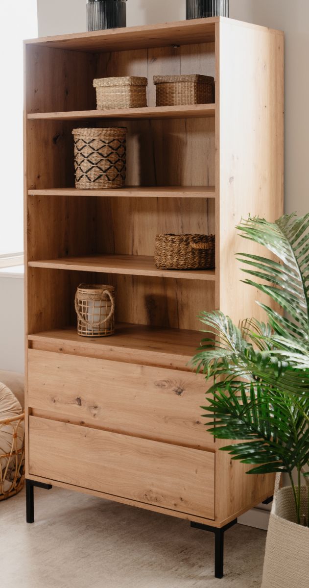 Regal Bastia in Artisan Eiche 78 x 165 cm