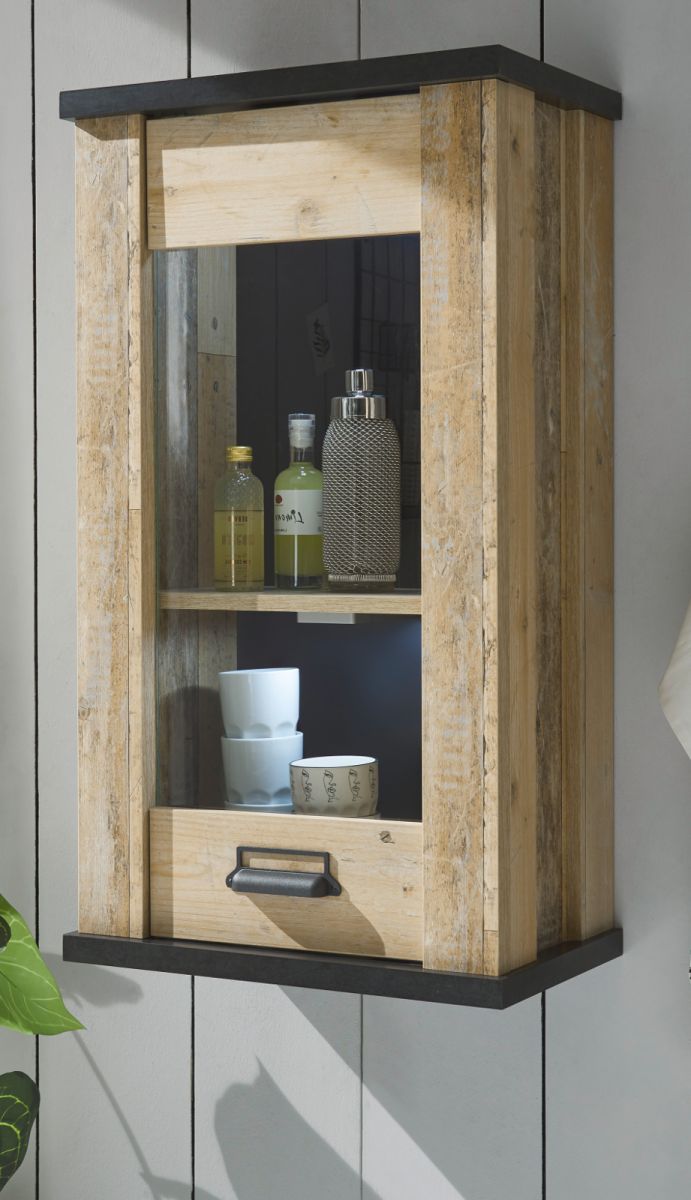 Küche Hängeschrank Stove in Used Wood hell 50 x 90 cm