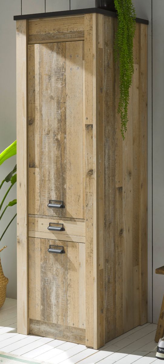 Küche Hochschrank Stove in Used Wood hell 62 x 201 cm