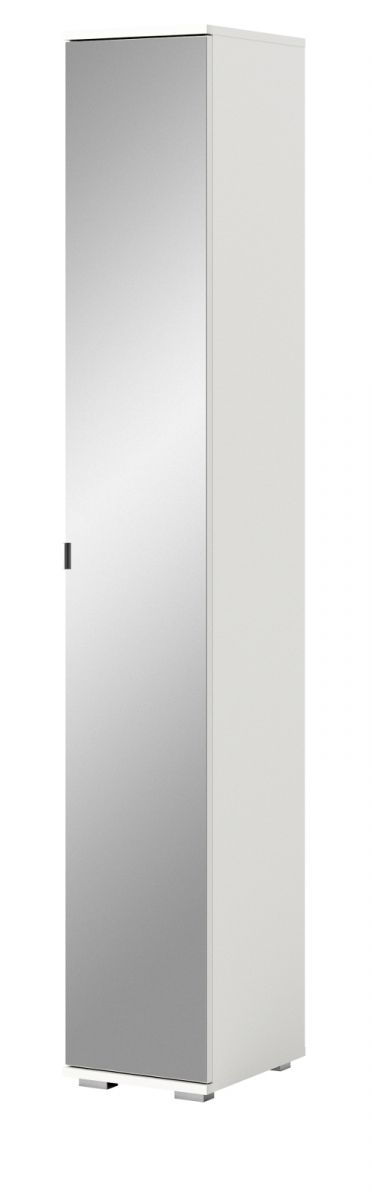 Flurschrank mit Spiegel Grazie in weiß 30 x 191 cm