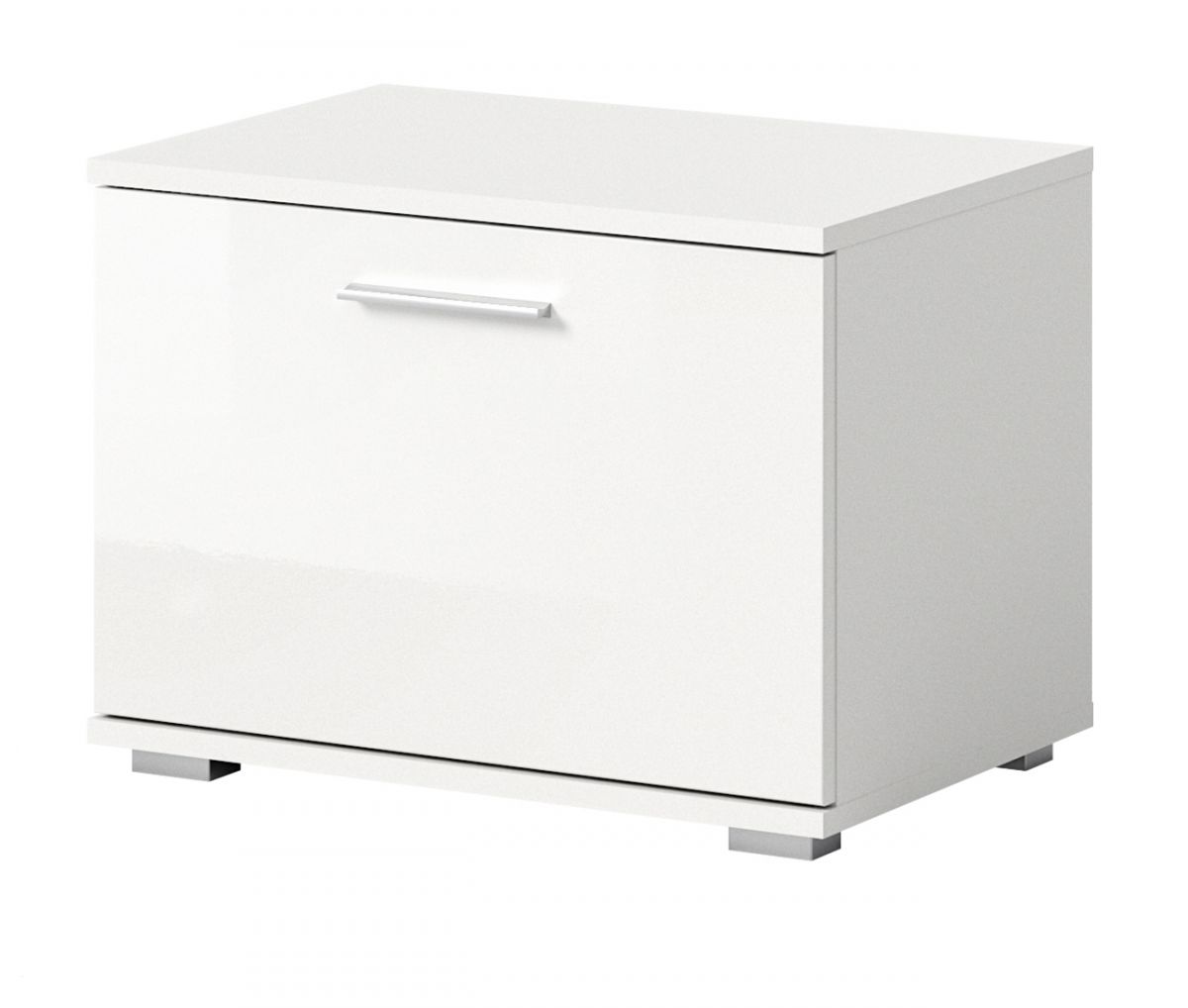 Garderobe Sitzbank Grazie in weiß Hochglanz 55 cm