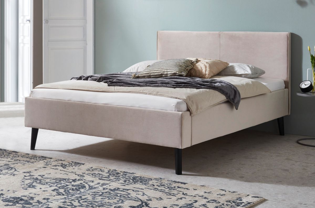 Polsterbett Telso in beige Liegefläche 140 x 200 cm