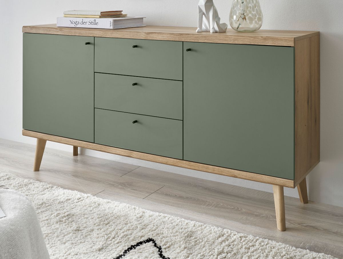 Sideboard Juna in Salbei und Eiche Evoke 160 cm
