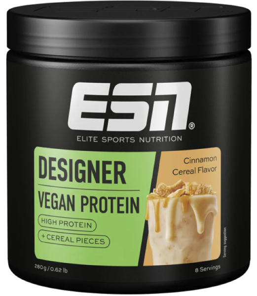 Vegan Designer Protein (280g) - MHD 30.04.26, ESN Cinnamon Cereal