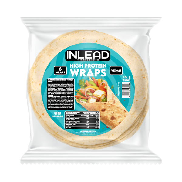 High Protein Wraps 6x62g (372g), Inlead Nutrition