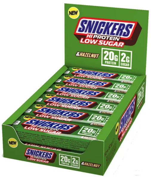 Snickers Hazelnut Low Sugar Hi Protein Box (12x57g)