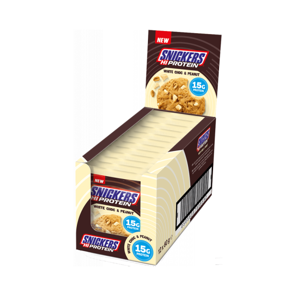 Snickers White Protein Cookie Box (12x60g)