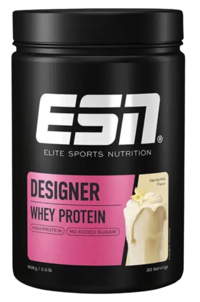 908g Dose - Designer Whey, Vanilla Ice Cream / MHD 30.04.2026, ESN
