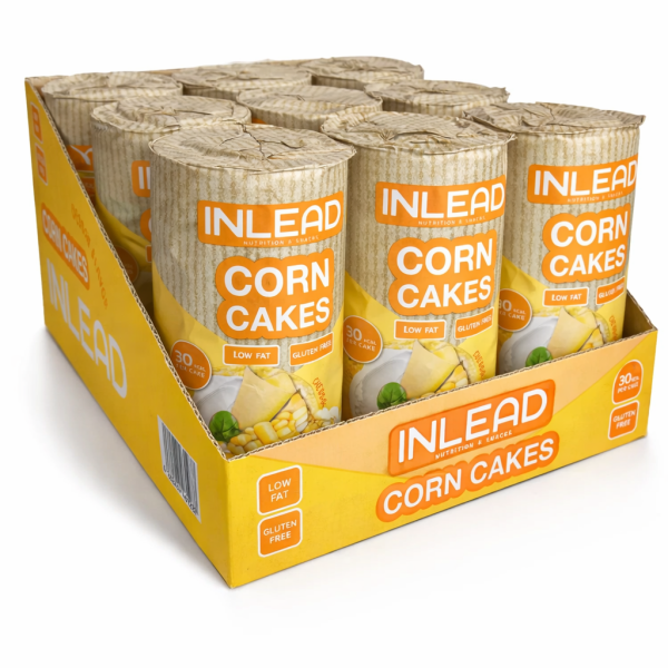 Corn Cakes Box (12x120g), Inlead Nutrition Chili Flavor