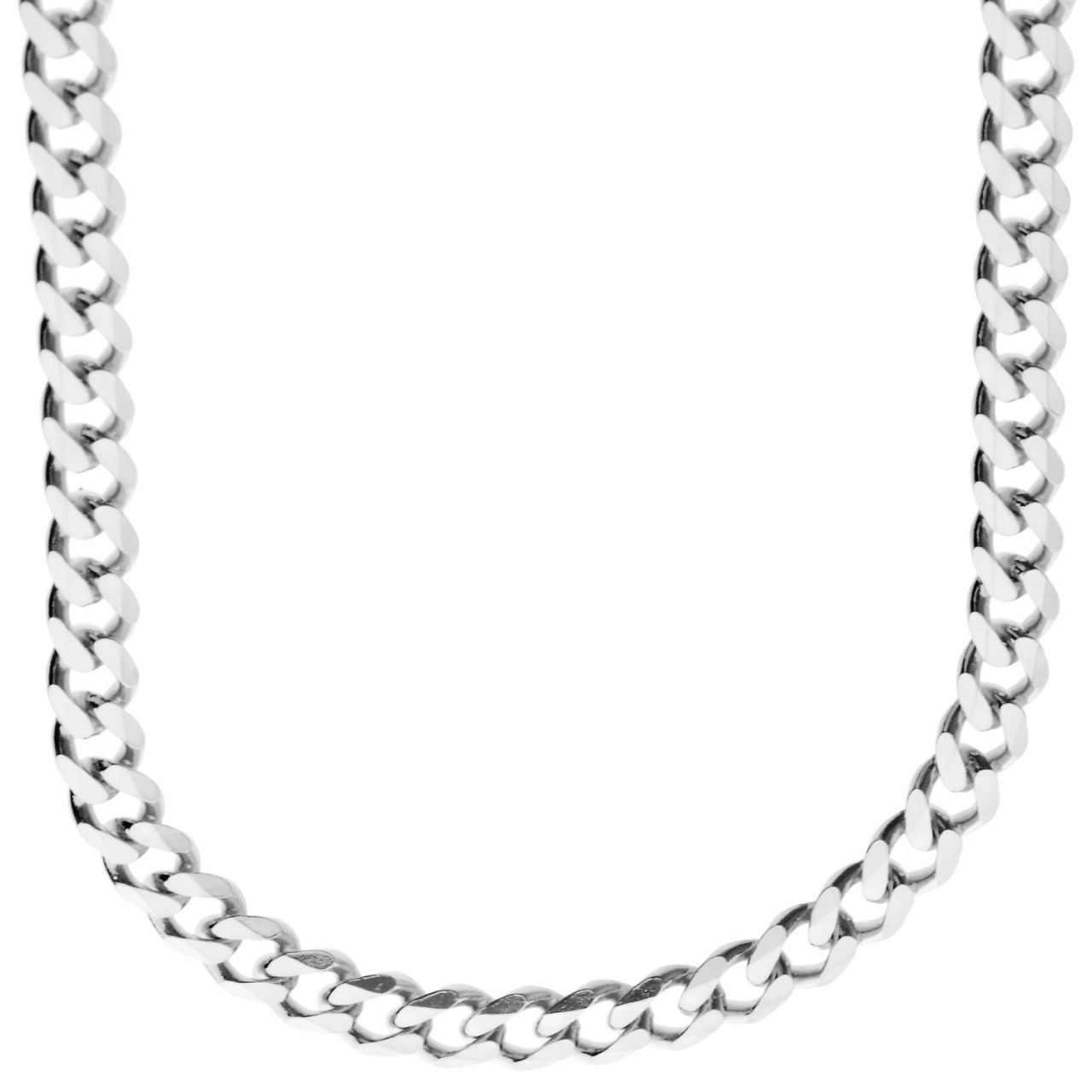 Sterling 925er Silber Panzerkette - CURB 6,7mm