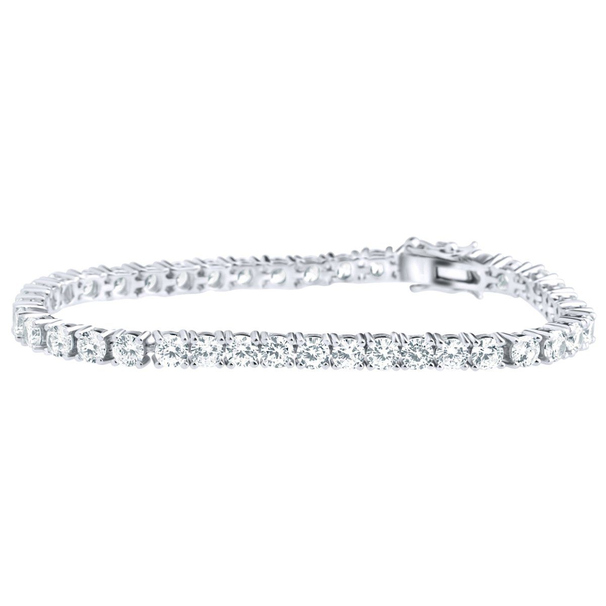 Iced Out 925 Sterling Silber Armband - TENNIS 4mm