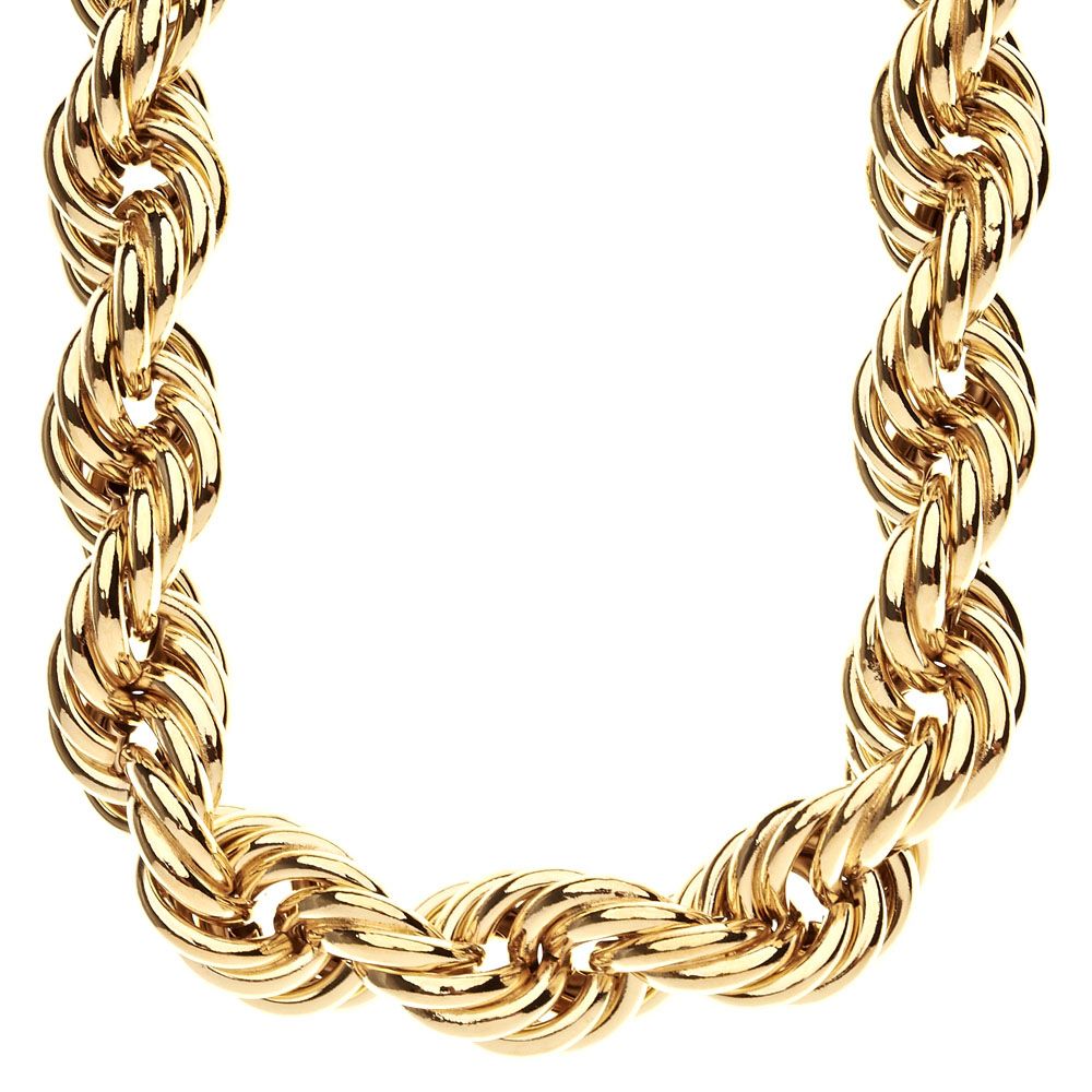 Heavy Rope DMC Style Hip Hop Kordelkette - 20mm gold