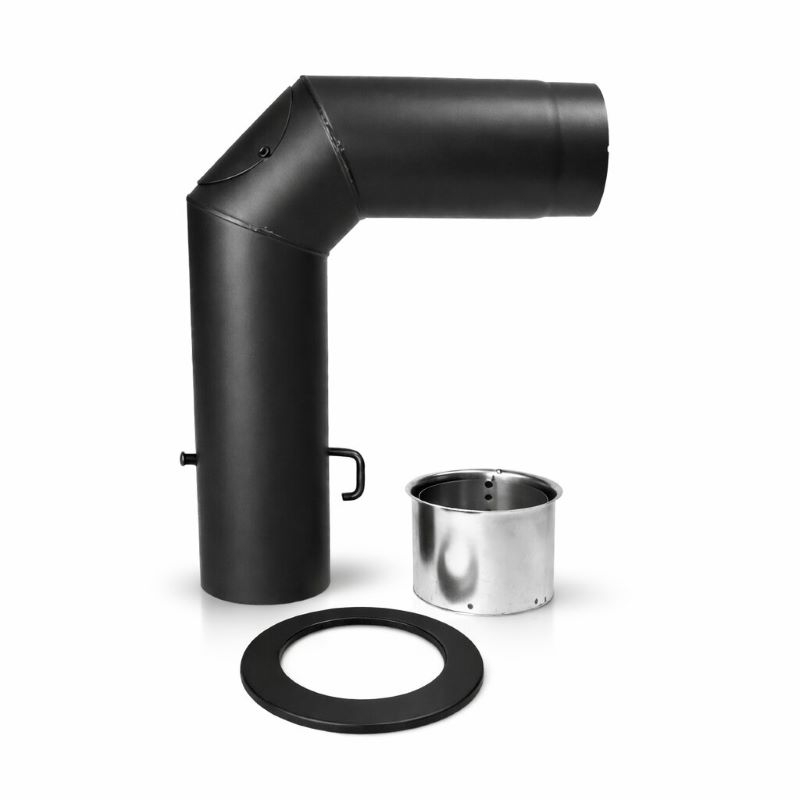 Winkel -Set 600 x 450mm ø 130 schwarz Restposten
