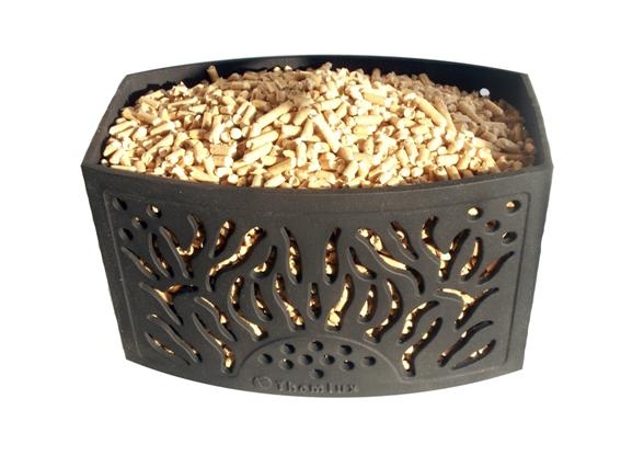 Pelletkorb aus Guß für Kamine und Kaminöfen