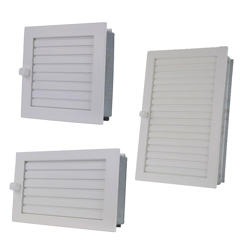 Warmluftgitter Weiß 23x23cm für Kachelöfen und Kamine