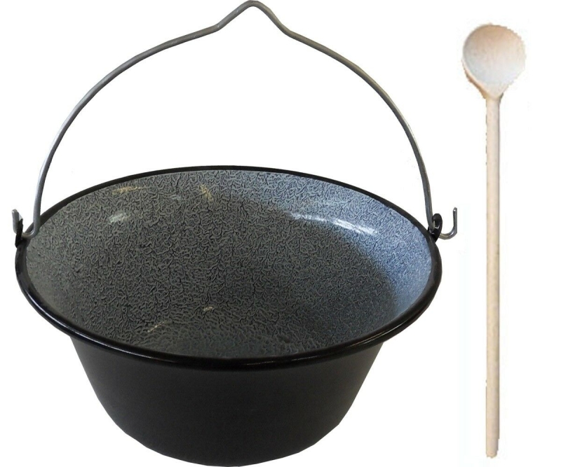 Topf Kessel emailliert 25 Liter Gulaschkessel Lagerfeuer