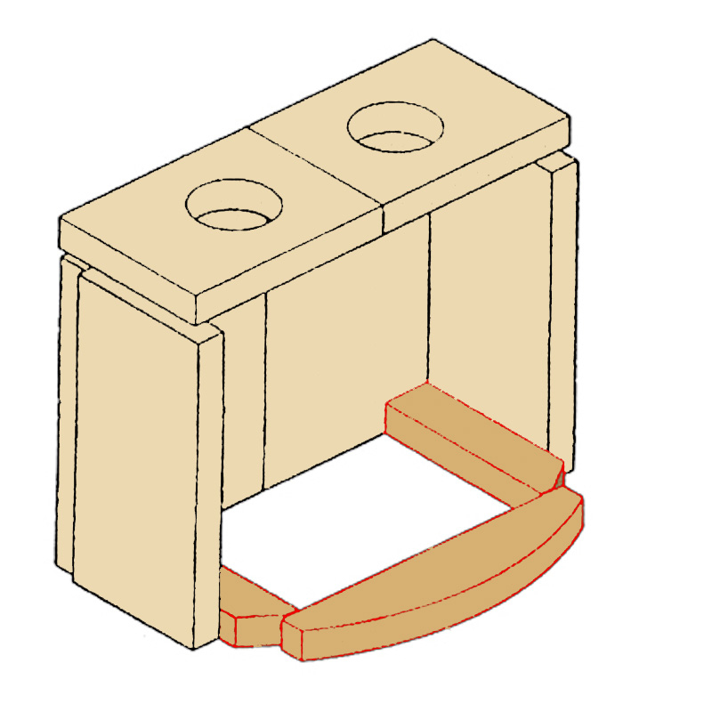 Bodensteine Vermiculite passend für Kaminofen Borneo von Limex