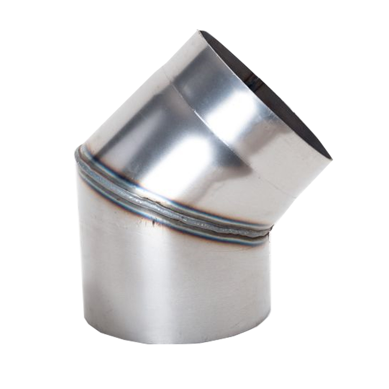 Ofenrohr Rauchrohr Bogen 45° DN 120mm unlackiert 2mm