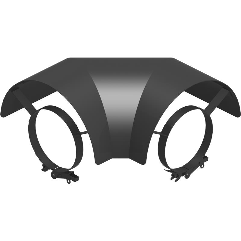 Ofenrohr Strahlungsschutz Bogen 90° liegend DN 150mm schwarz