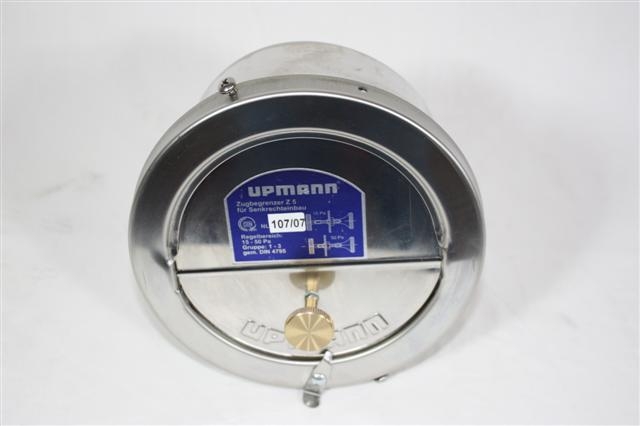 Zugbegrenzer Anschluß rund DN 130mm Ofenrohr Edelstahl