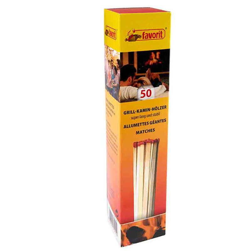 Kamin und Grill Streichhölzer 20 cm extra lang 50 Stück #1241