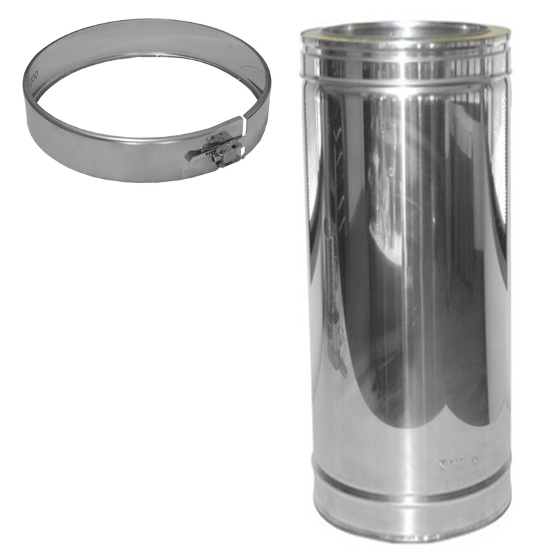 025/DN130 DW Längenelement 330mm/270 mm Dinak inkl. Klemmband