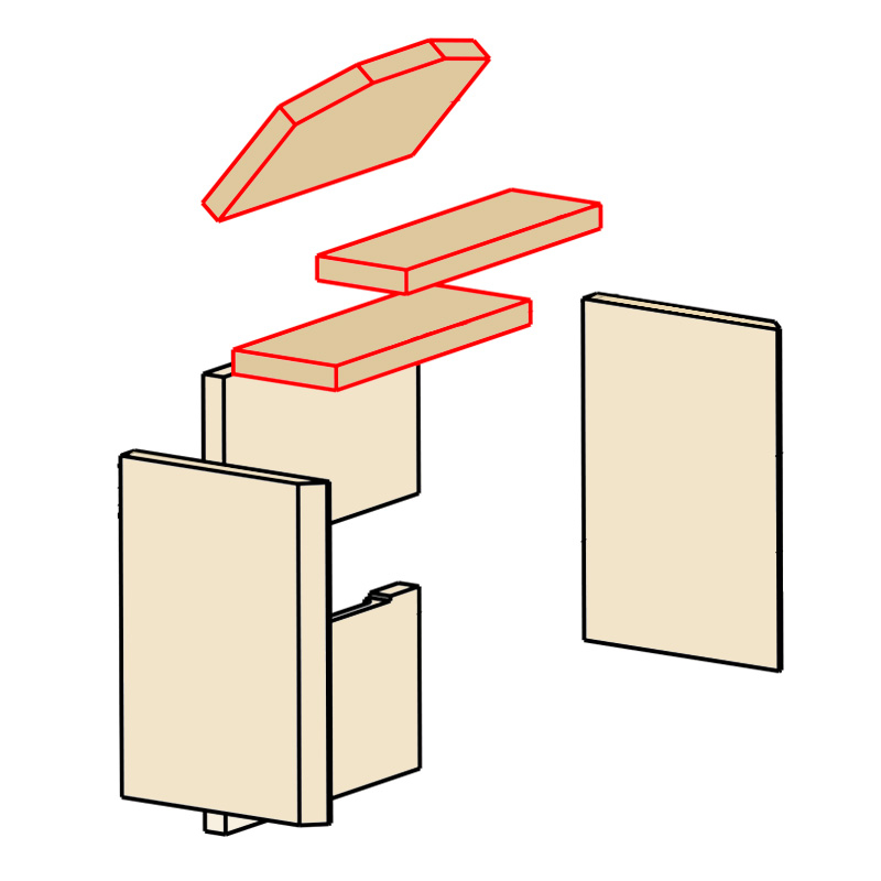 Feuerleitblende Vermiculite passend für Kaminofen Malachit von Eurotherm