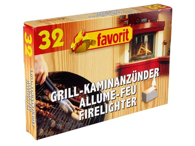 Favorit weiße Grill- und Kaminanzünder 32 Würfel