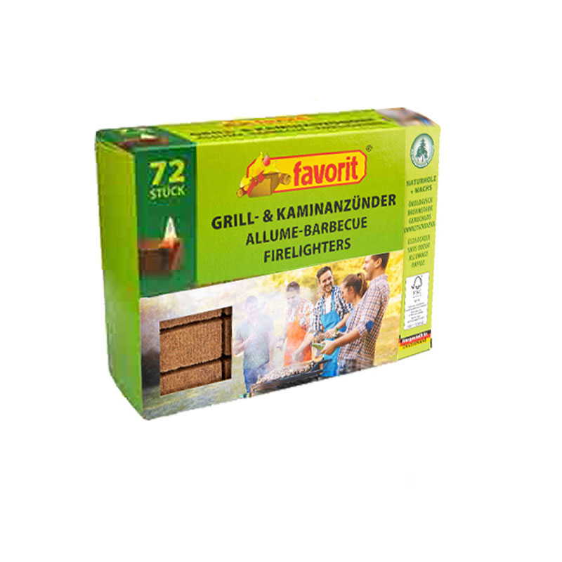 Natur Grill- und Kaminanzünder 72 Würfel 1828