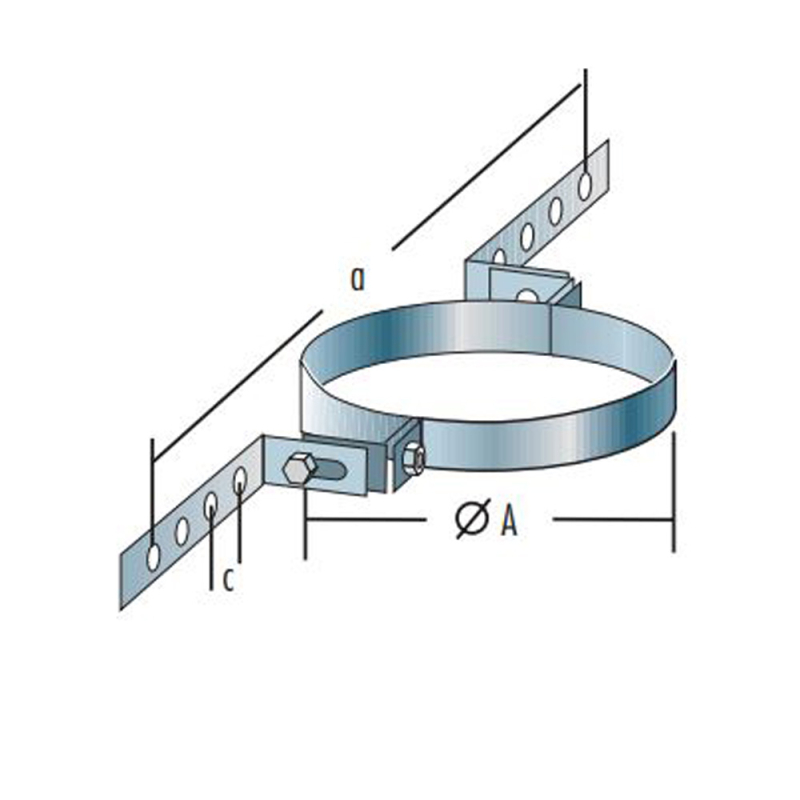 Raab DW-FU Sparrenhalter DN200 Lochmaß 260mm 2. Wahl evtl Lagerspuren