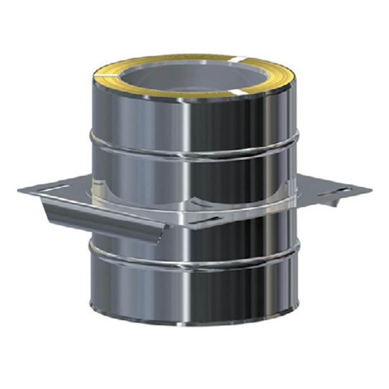 MK DW Premium Kaminfuß für Zwischenstütze DN100 für Edelstahlschornstein System MKKD mit Dichtung