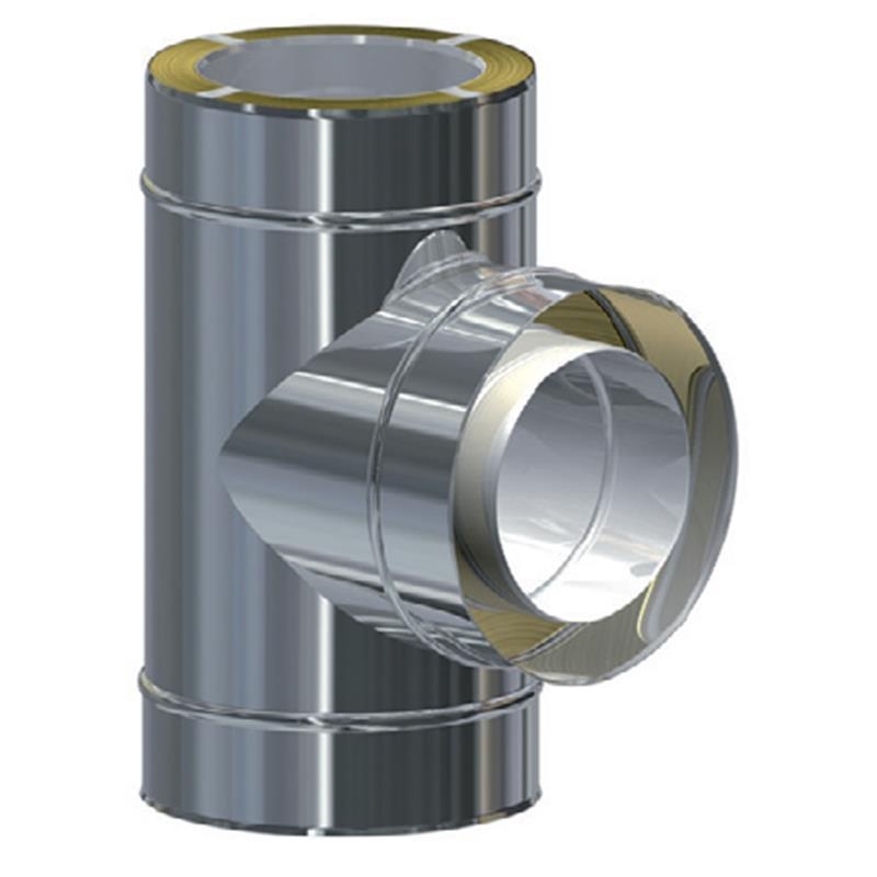 MK DW Premium Feuerungsanschluß 87° DN500 für Edelstahlschornstein System MKKD mit Dichtung