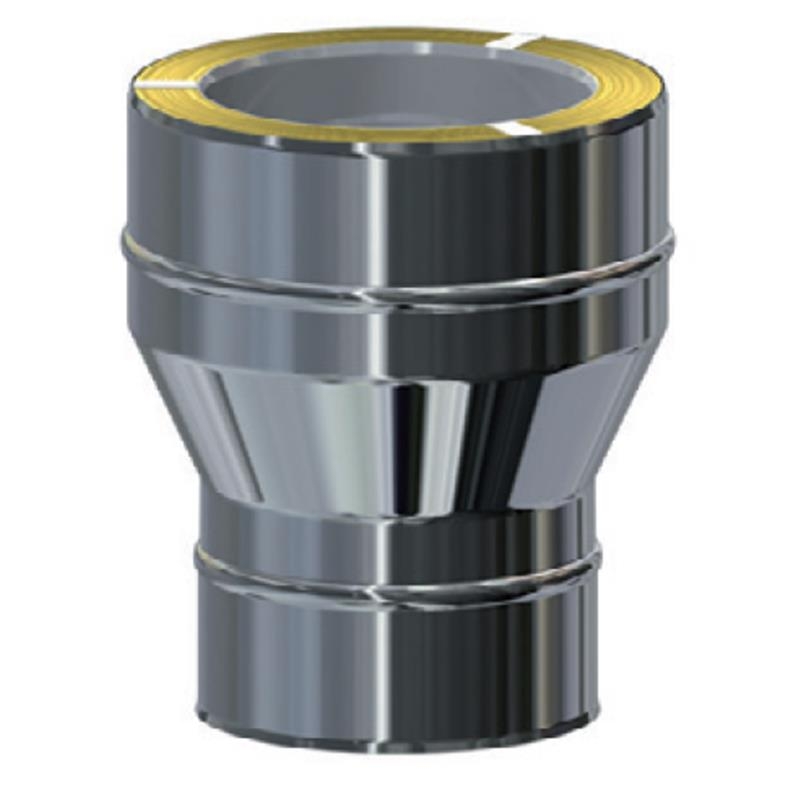 MK DW Premium Reduzierung DW/DW DN250 für Edelstahlschornstein System MKKD mit Dichtung