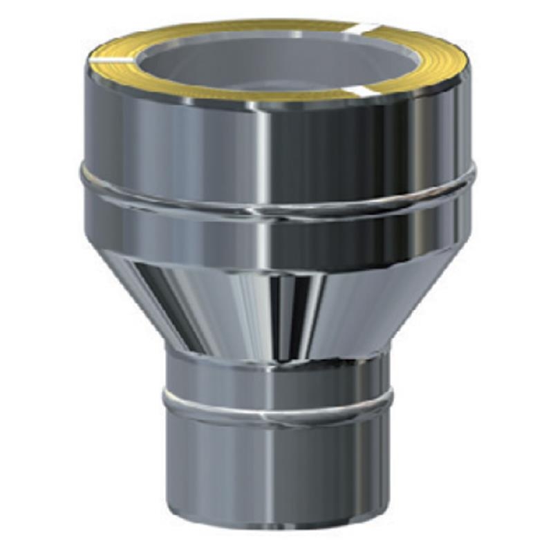 MK DW Premium Reduzierung DW/EW DN150 für Edelstahlschornstein System MKKD mit Dichtung
