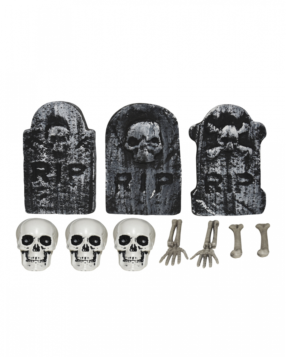 10 Stück Mini Friedhof Parts im Säckchen