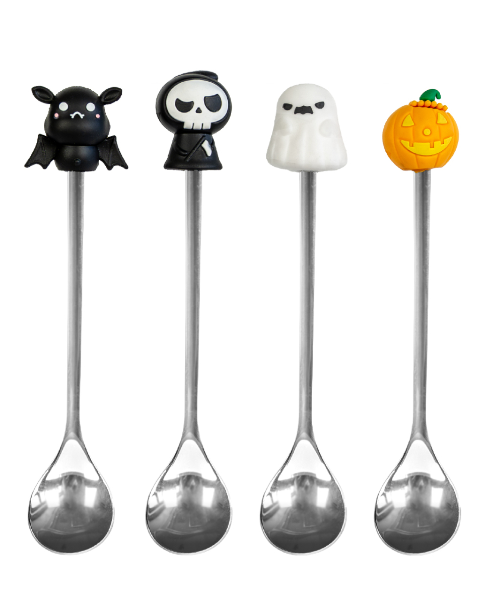 Halloween Löffel Set mit Figurengriff 4-tlg.