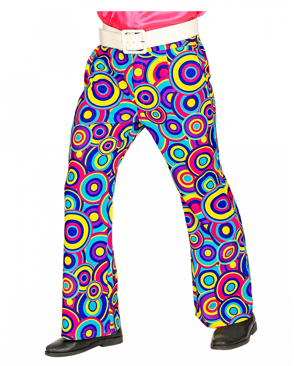 70ies Hose Bubbles Blau