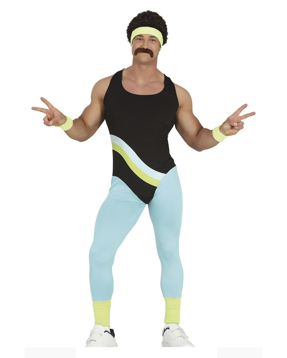 80er Jahre Aerobic Anzug für Herren