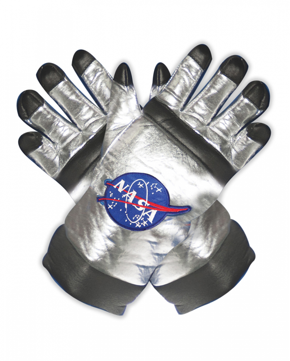 Silberne Astronauten Handschuhe
