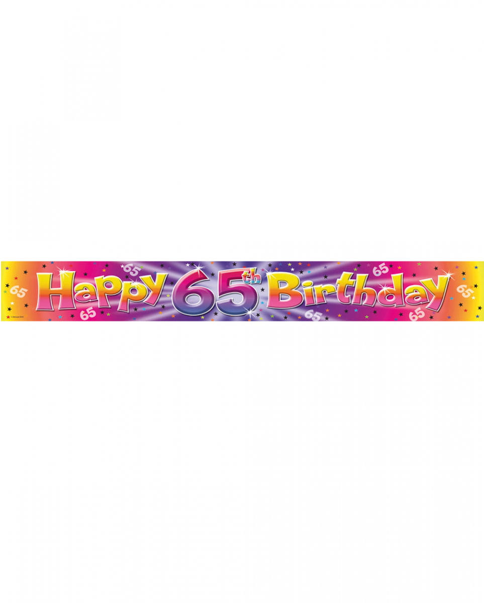 65. Geburtstag Folienbanner