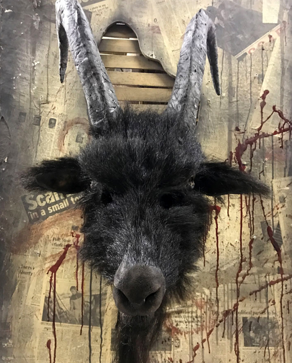 Baphomaniac Ziegenbock Maske mit Hörner