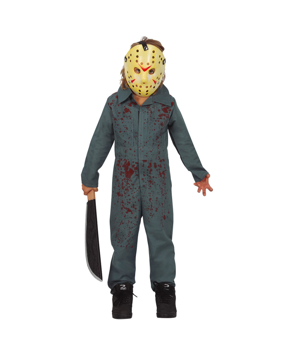Psycho Killer Kinderkostüm mit Hockeymaske