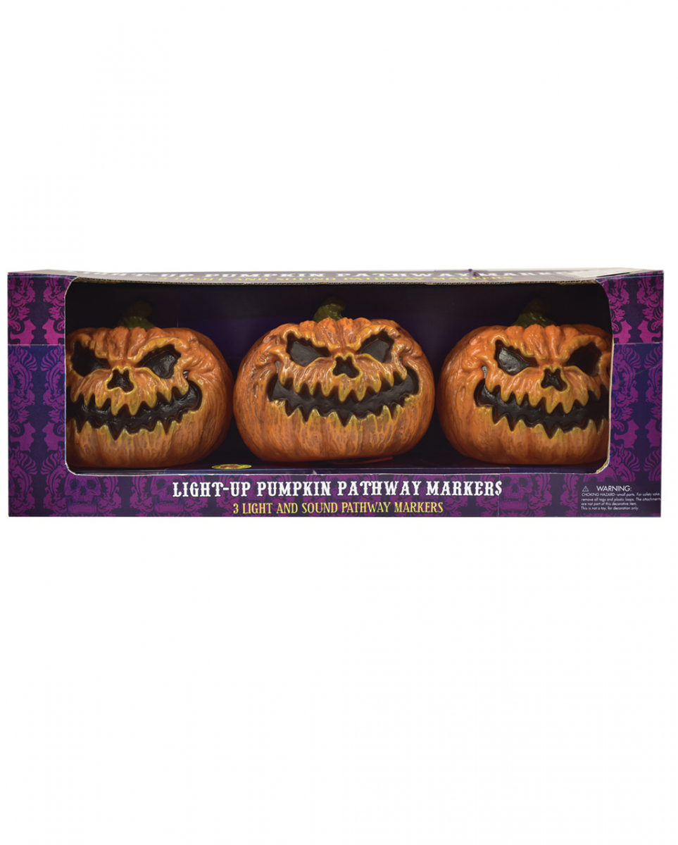 Böse Kürbis Gehweg Lichter mit Licht und Sound