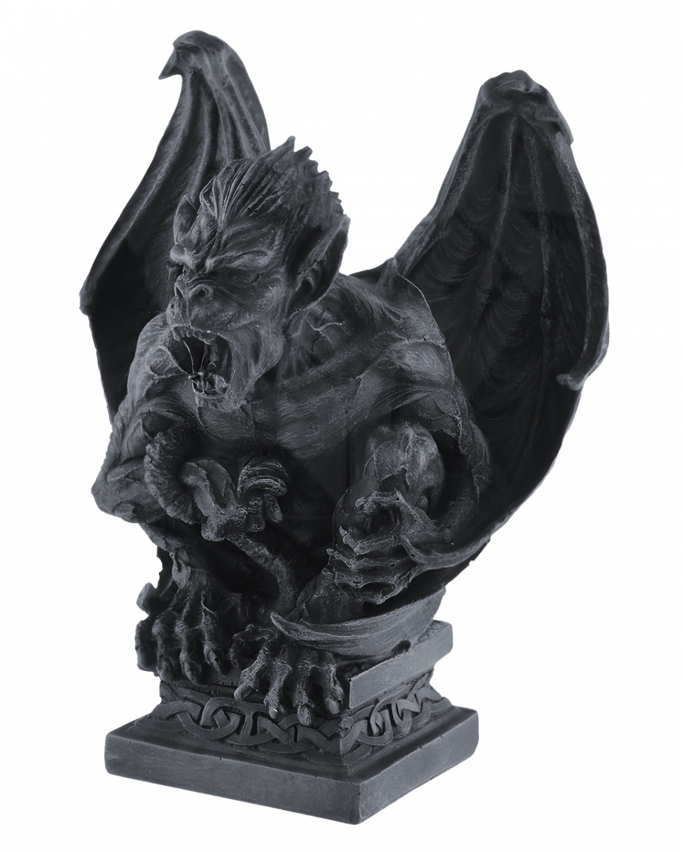 Fauchender Gargoyle mit Schwingen 18cm