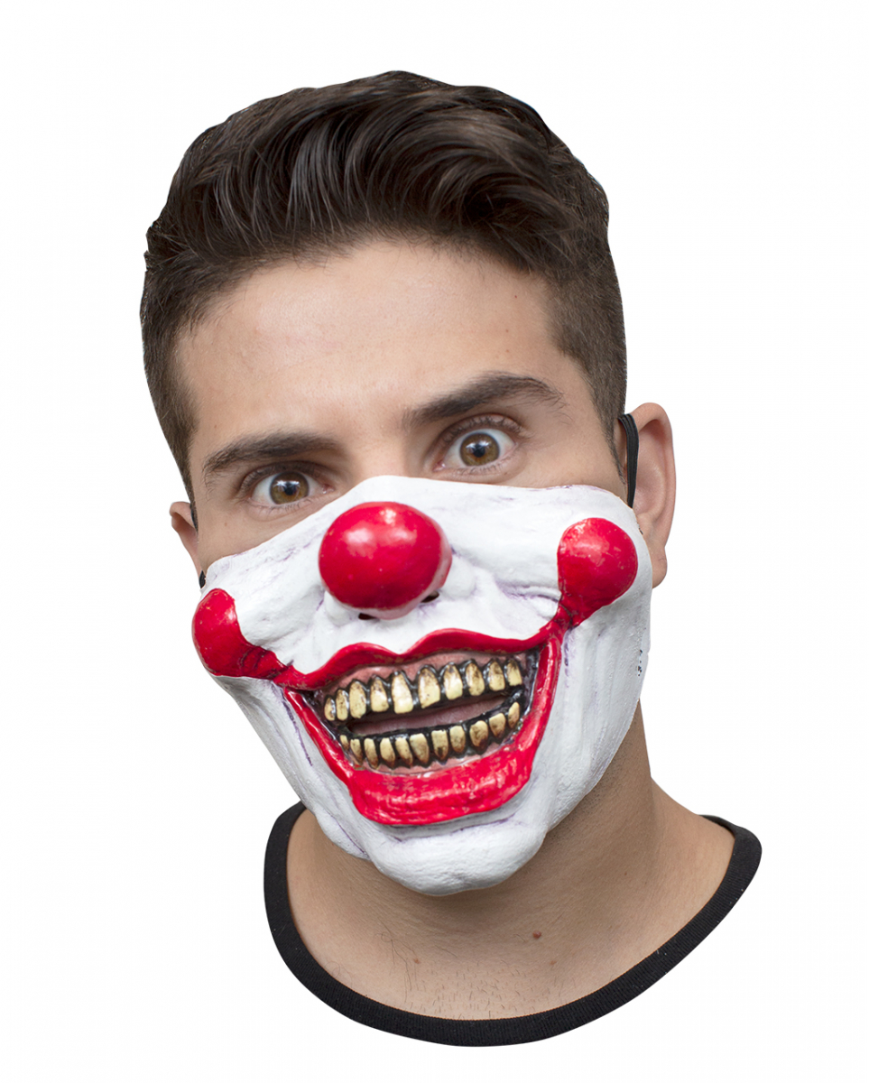 Clown Halbmaske aus Latex